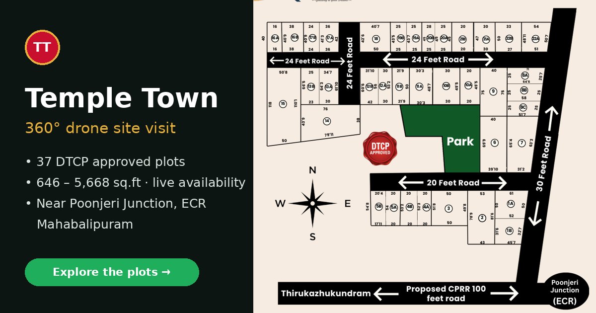 Temple Town layout plan